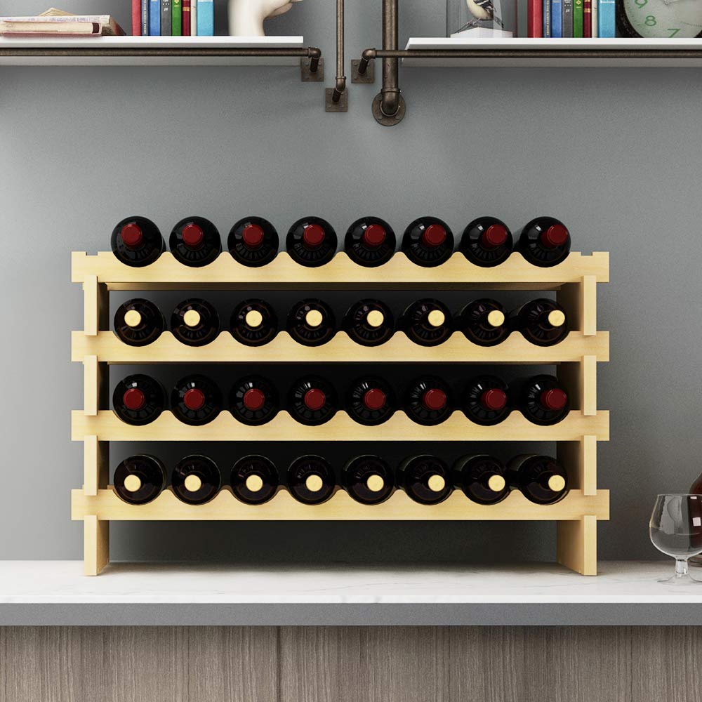 SogesHome Estante de Vino Modular (32 Botellas)