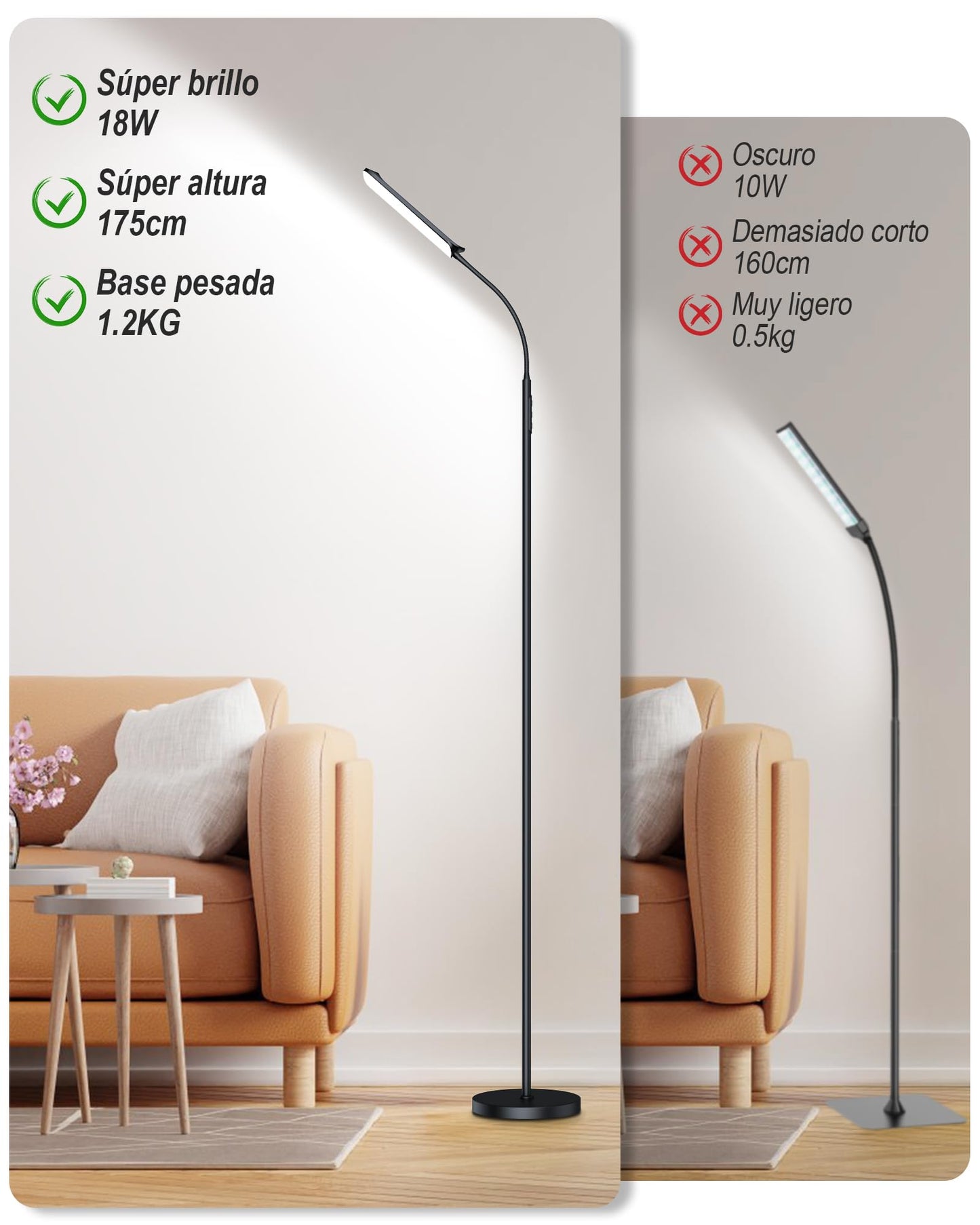 TRUMPETS Lámpara de Pie LED Regulable