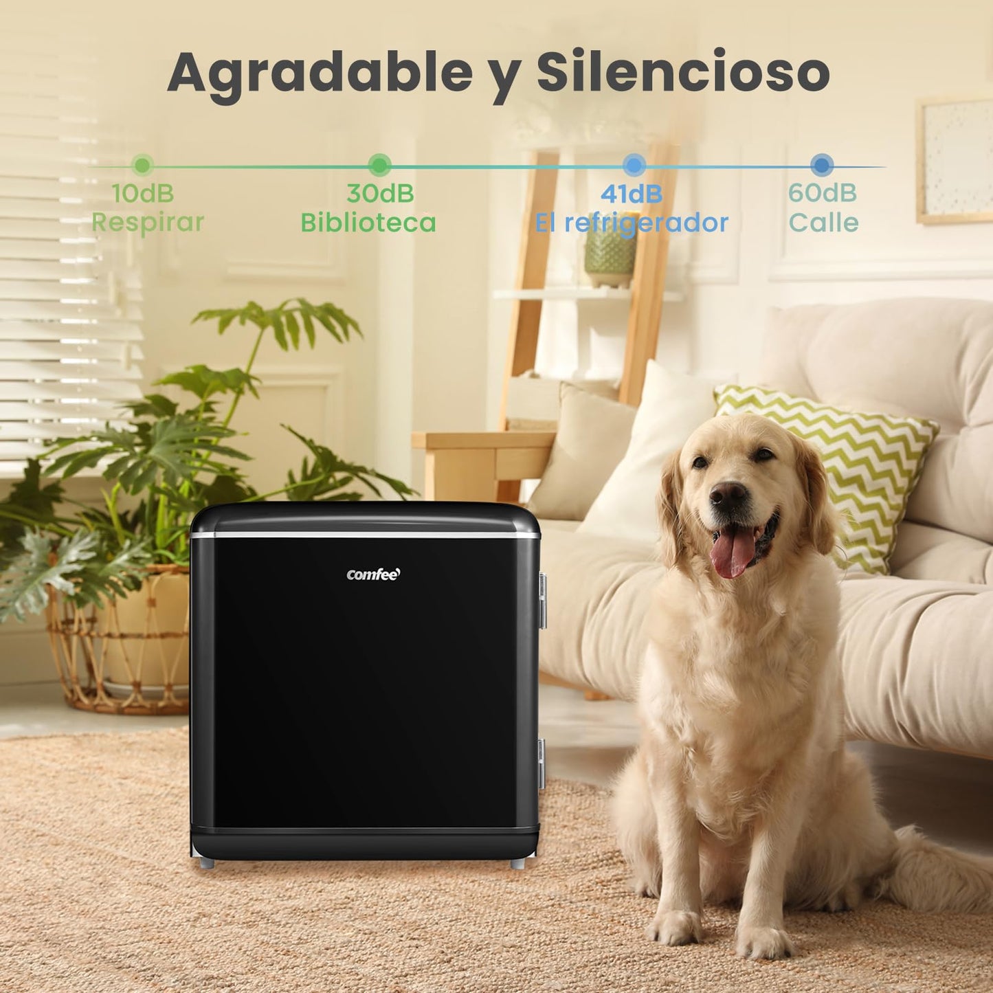 Comfee' RCD50BL2EURT(E) Mini Refrigerador Retro
