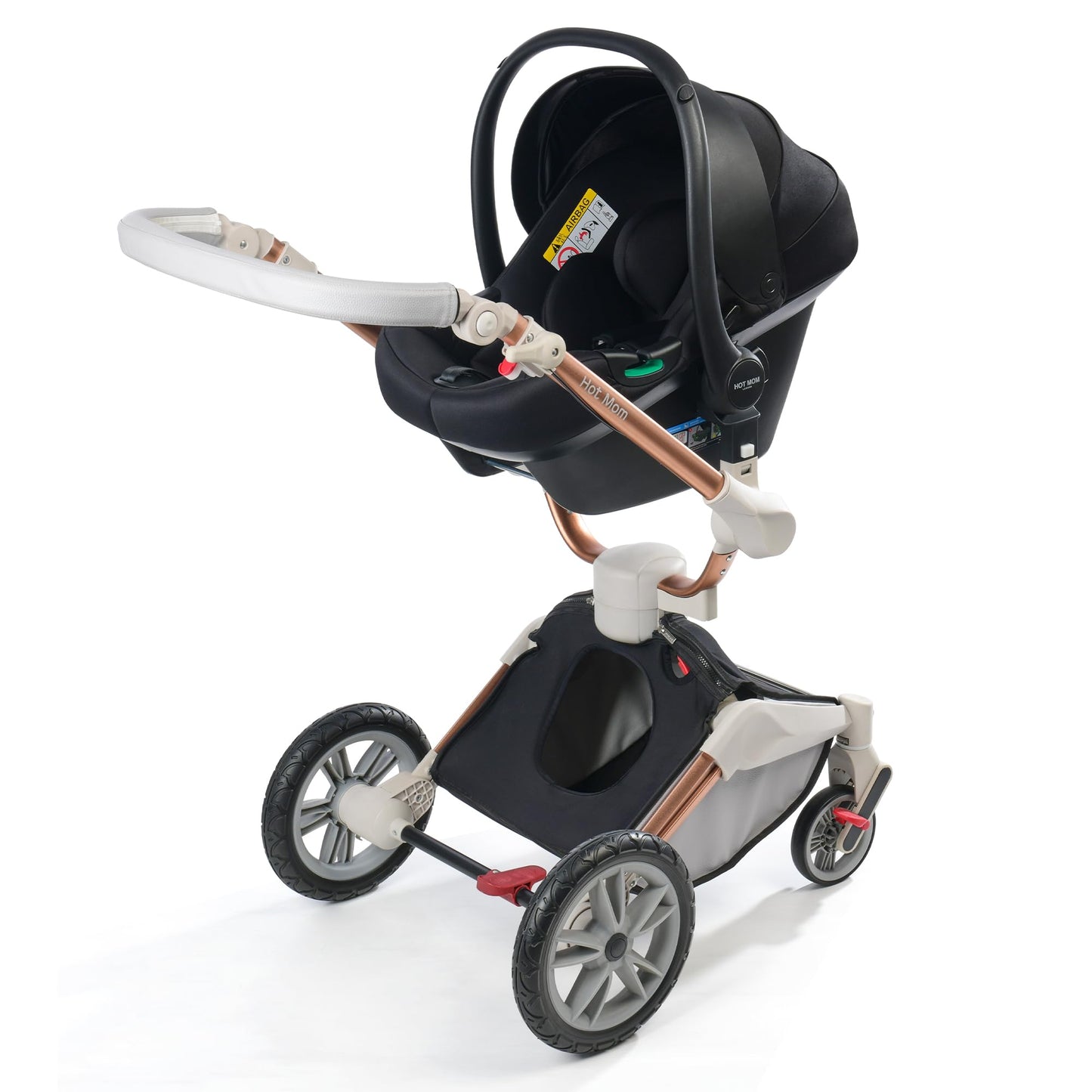 Cochecito de Bebé Hot Mom con Rotación de 360 Grados