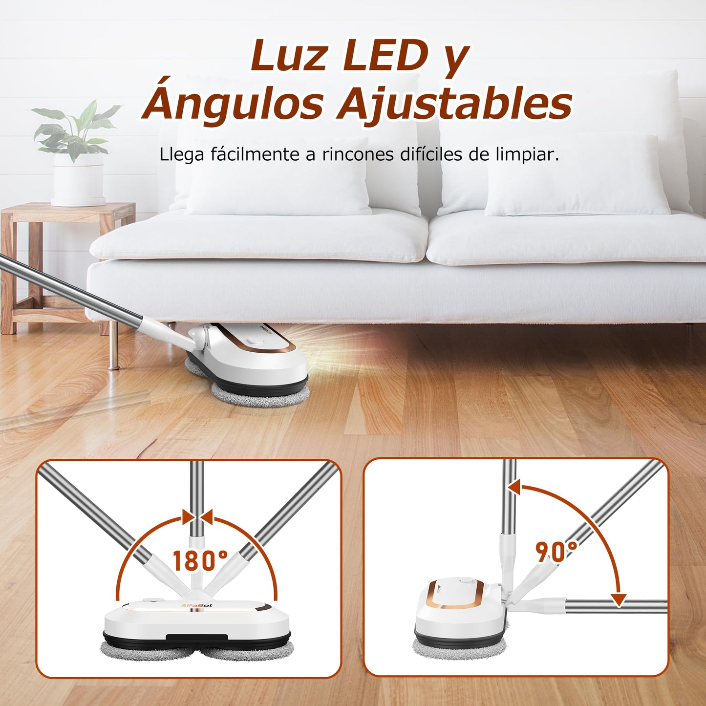 AlfaBot S2 Fregona Eléctrica Inalámbrica