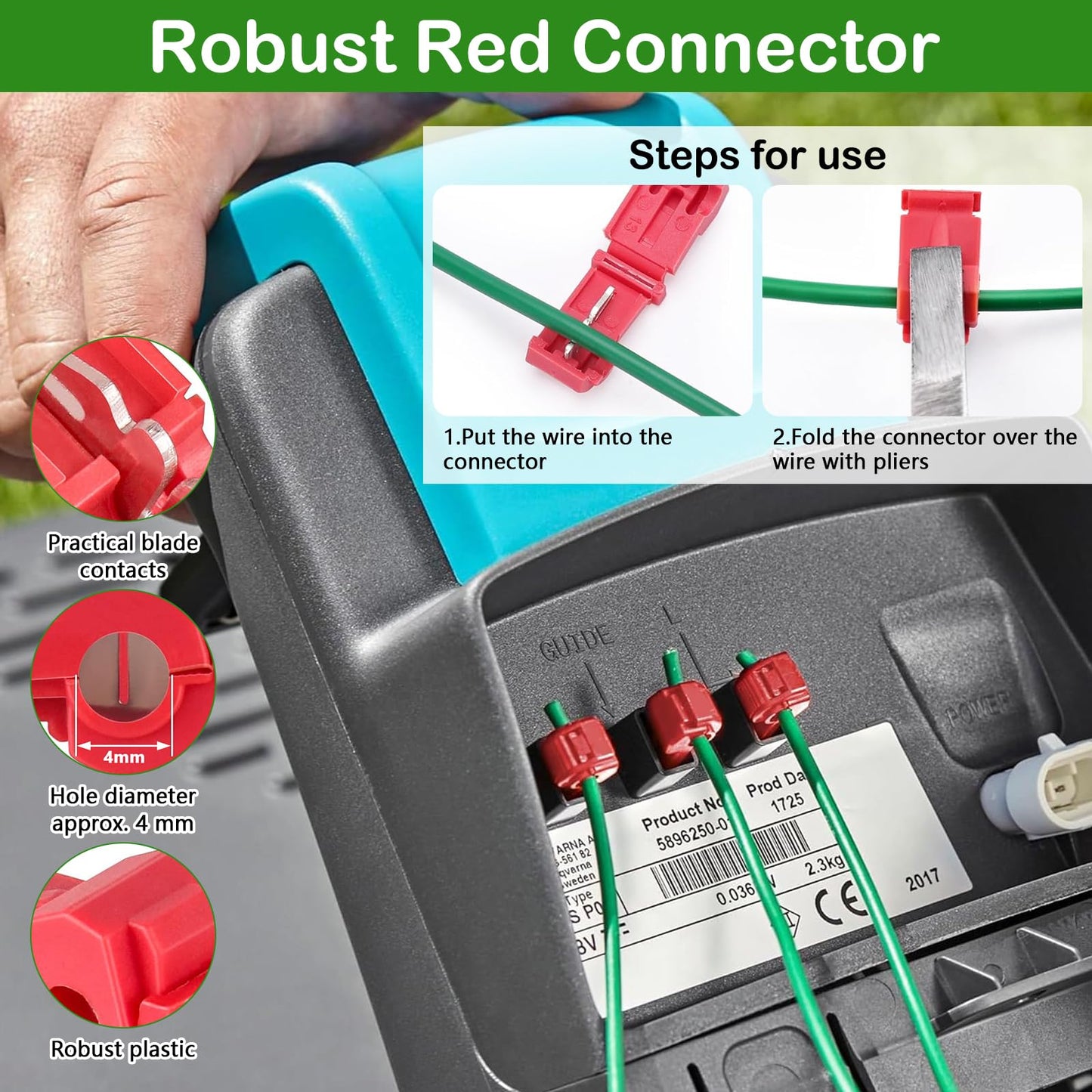 VIBINHO Set de Accesorios para Robots Cortacésped
