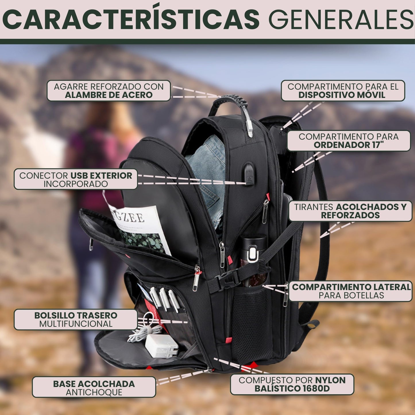 ALTOS OFFICE AND HOME Mochila para Laptop de 17