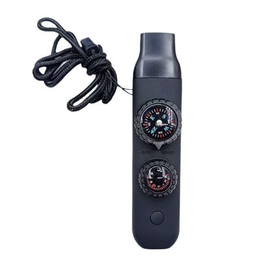 Outdoor Survival Whistle with Compass and Temperature Gauge