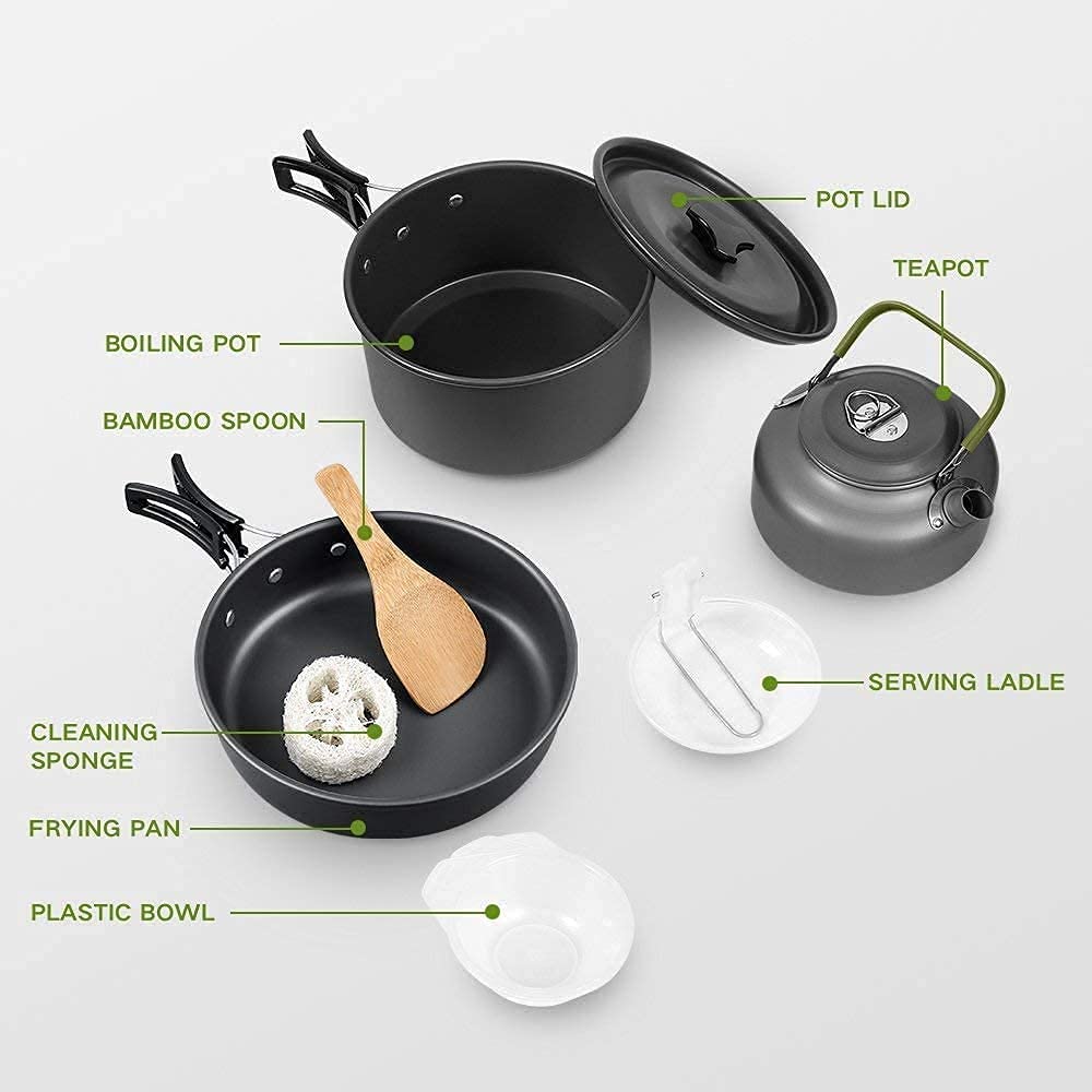 Qtiwe Camping Cookware Outdoor Libre