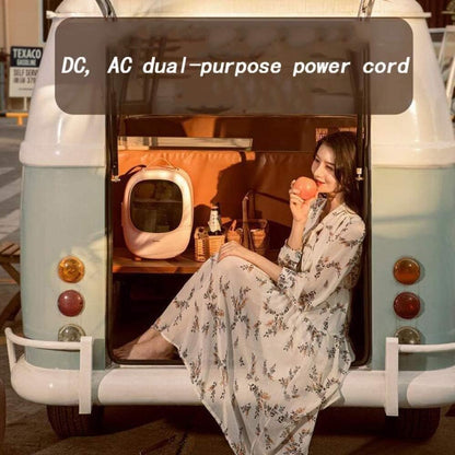 Mini Refrigerador Eléctrico Portátil JvFbjLF 8L – Enfría y Calienta – Ideal para Cosméticos, Bebidas, Cuidado Facial y Uso en el Coche o en Casa