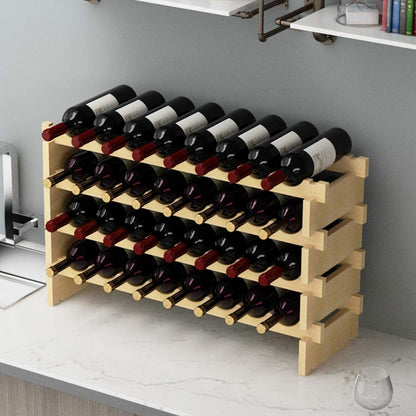 SogesHome Estante de Vino Modular (32 Botellas)