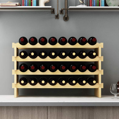 SogesHome Estante de Vino Modular (32 Botellas)
