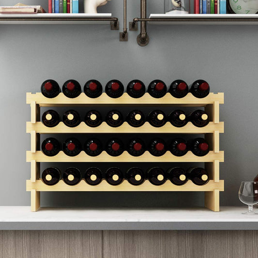 SogesHome Estante de Vino Modular (32 Botellas)