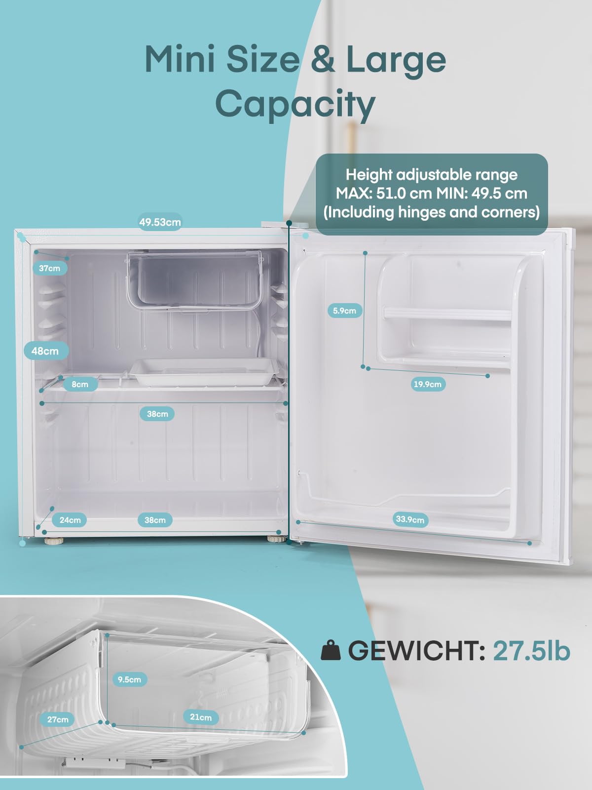 Mini Frigorífico FOHERE 46L