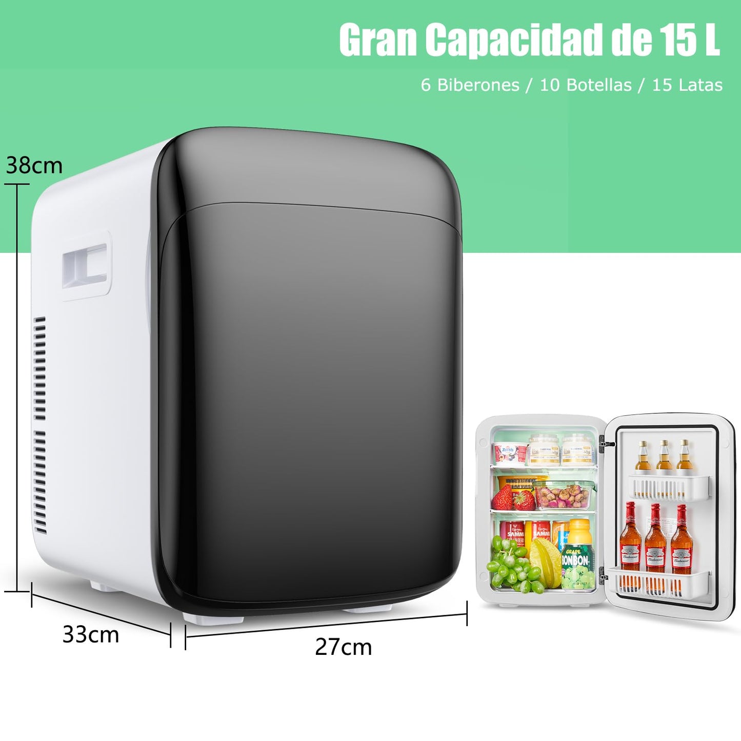 Mini Nevera Portátil GOPLUS 15L
