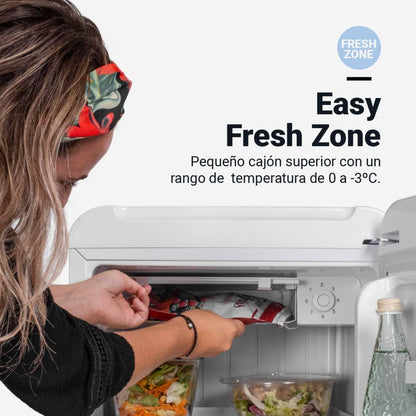 Mini Frigorífico UNIVERSALBLUE 48L Blanco