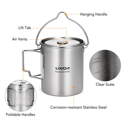 Lixada Taza de Agua de Acero Inoxidable