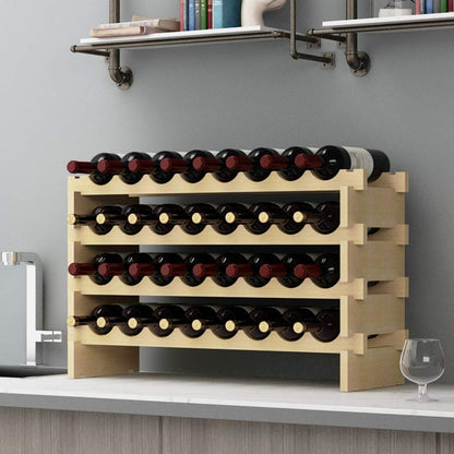 SogesHome Estante de Vino Modular (32 Botellas)