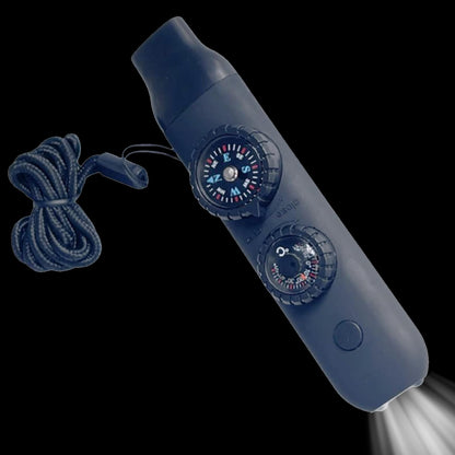 Outdoor Survival Whistle with Compass and Temperature Gauge