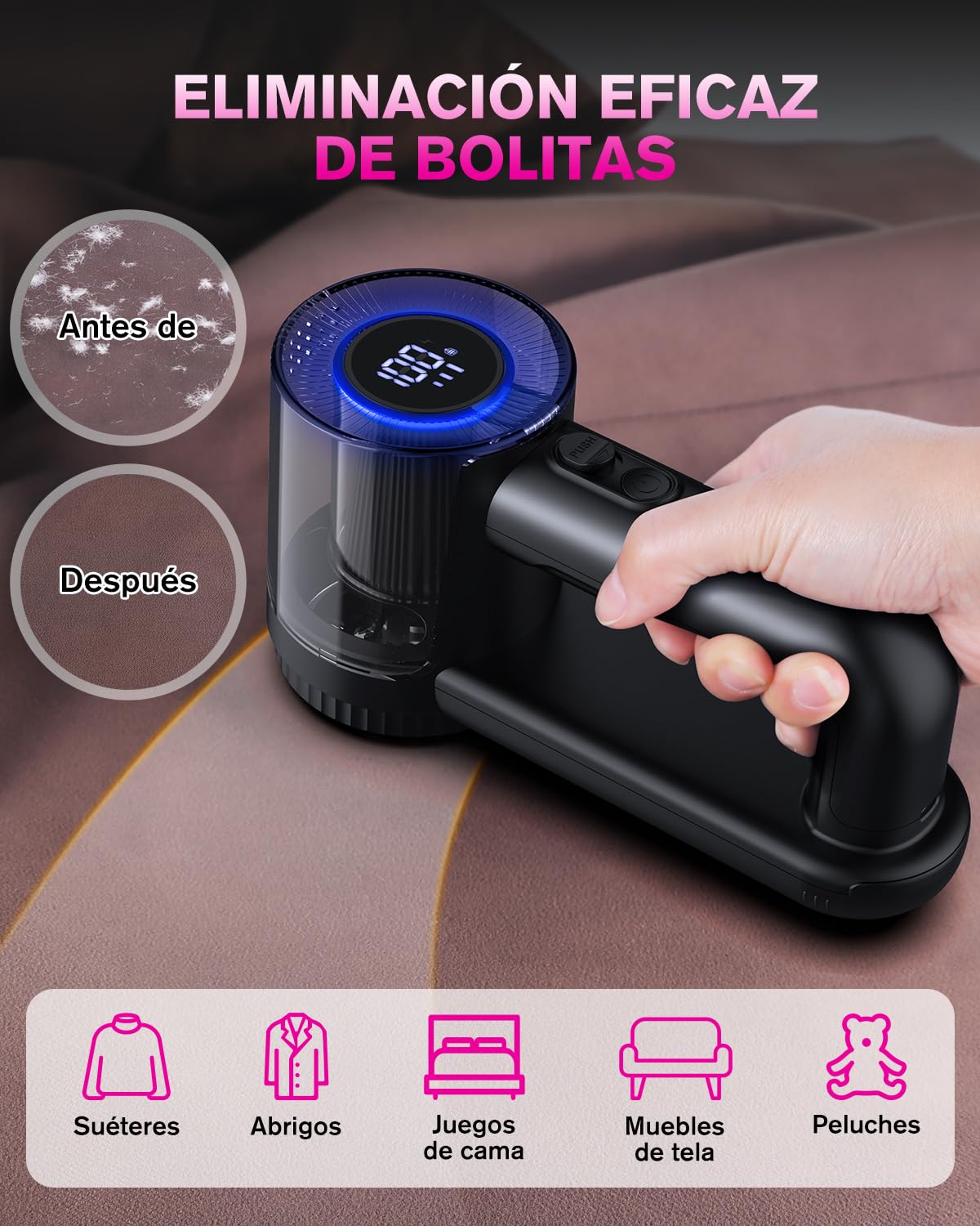 Quitapelusas Eléctrico Homtronics