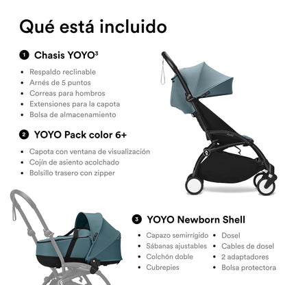 Cochecito YOYO3 de Stokke con Capazo