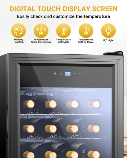 Vinoteca WIE 82L - Nevera para Vinos