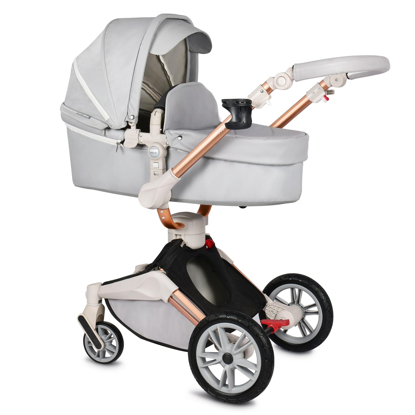 Cochecito de Bebé Hot Mom con Rotación de 360 Grados