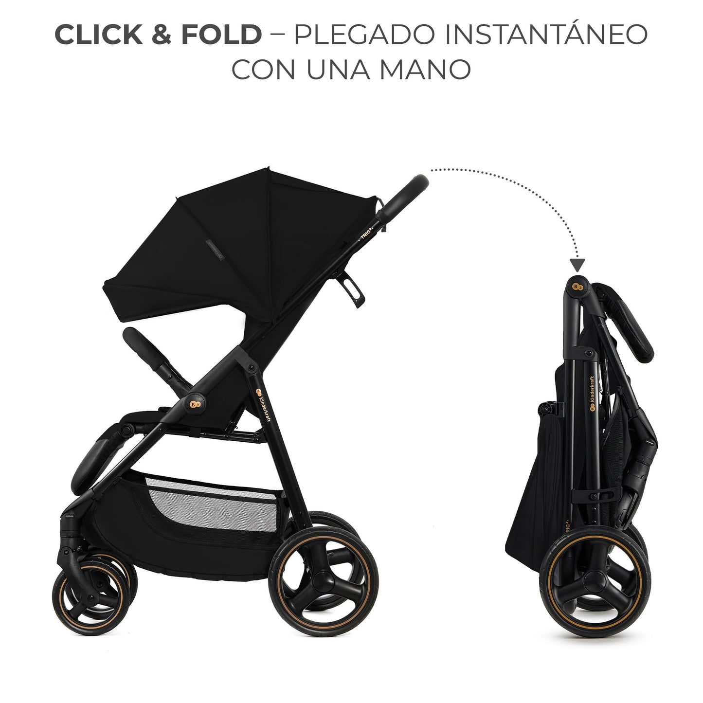 Kinderkraft TRIG 3 - Silla de Paseo Ligera