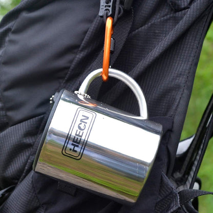 HEECN® Taza de Camping de Acero Inoxidable