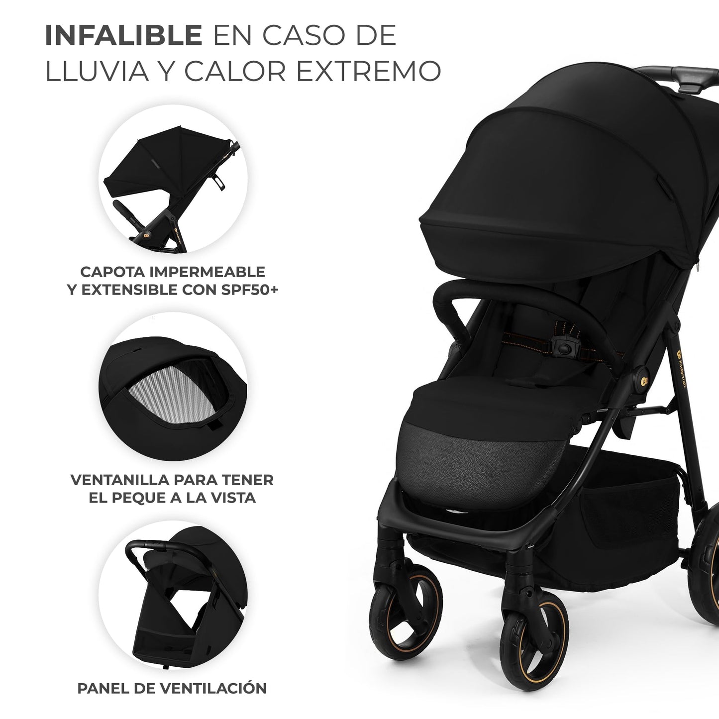 Kinderkraft TRIG 3 - Silla de Paseo Ligera