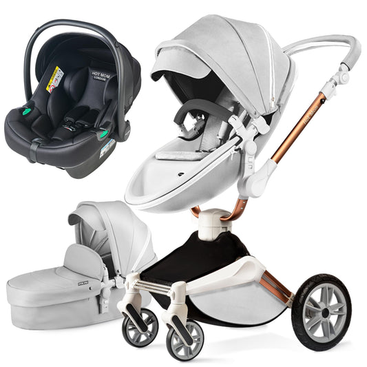 Cochecito de Bebé Hot Mom con Rotación de 360 Grados