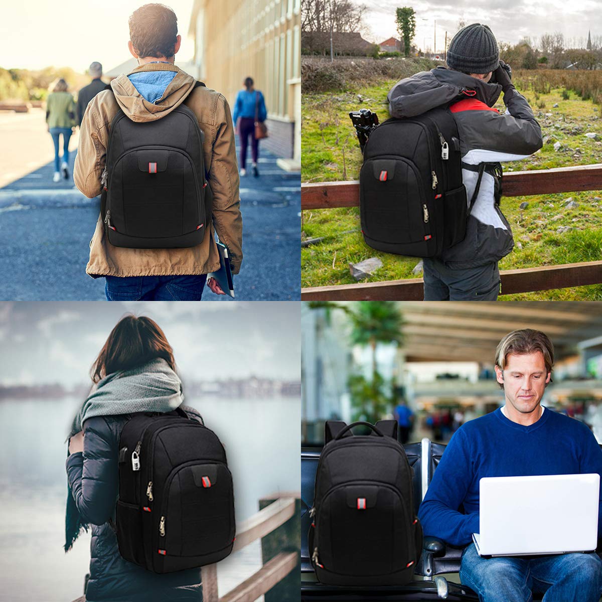 Mochila Antirrobo Impermeable para Portátil de 17.3 Pulgadas