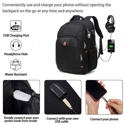 Mochila Antirrobo Impermeable para Portátil de 17.3 Pulgadas