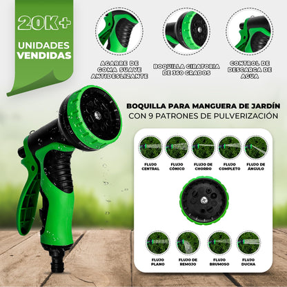 HOMEPROTEK - Manguera Extensible de 30 Metros