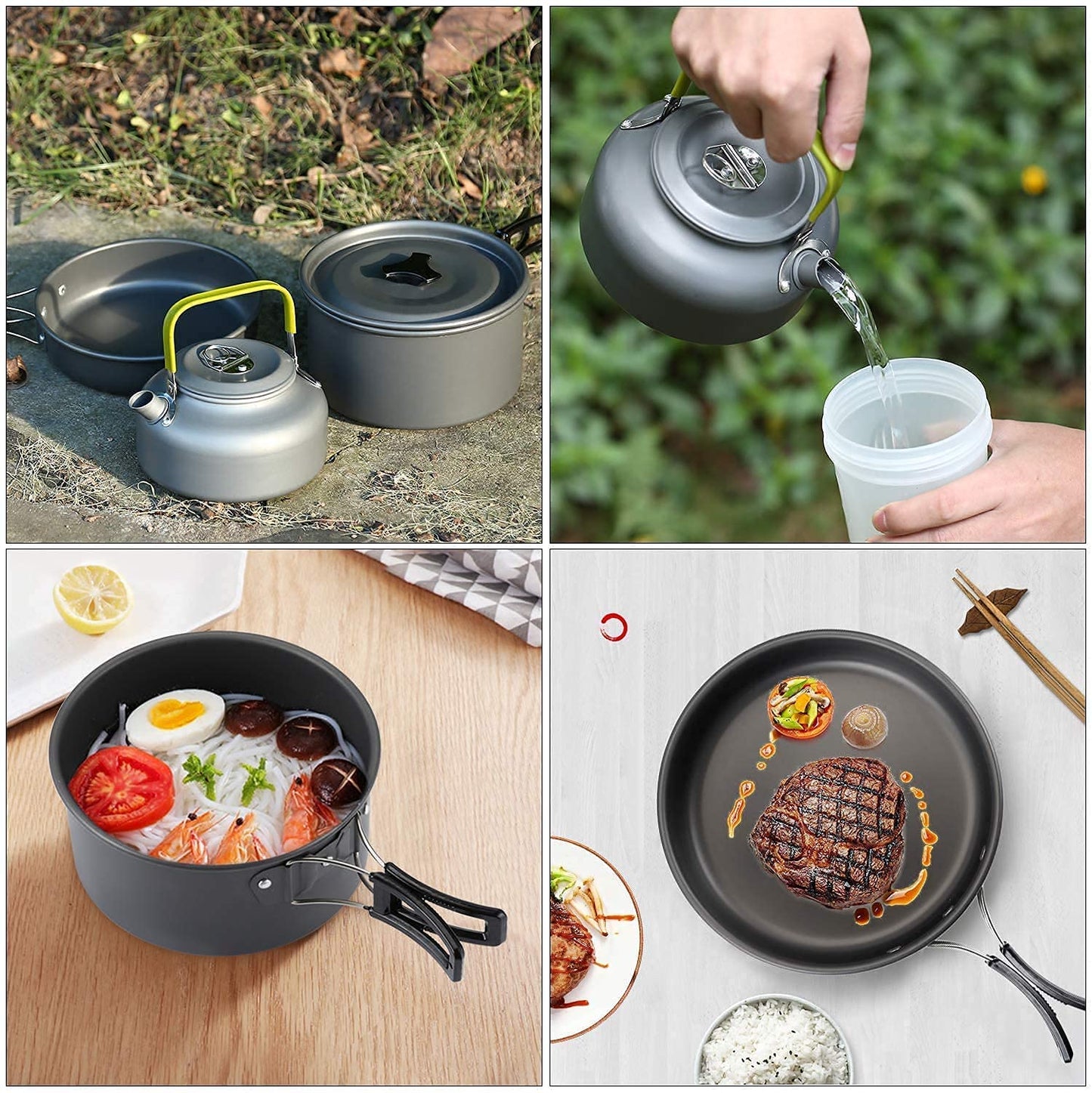 Qtiwe Camping Cookware Outdoor Libre