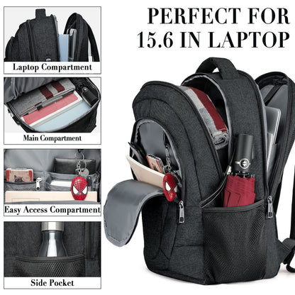 BIKROD Mochila para Hombre con Puerto USB