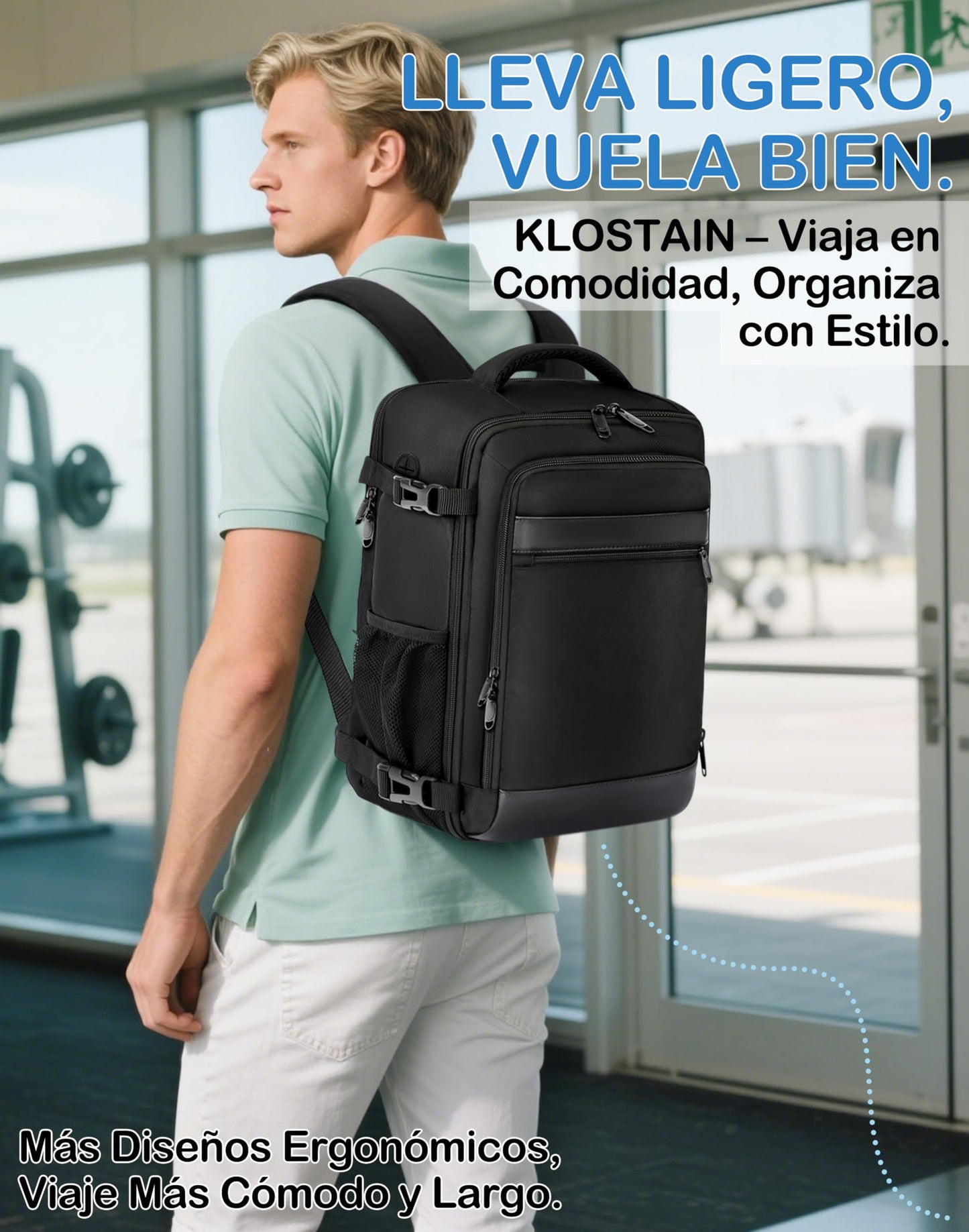 KLOSTAIN Mochila de Viaje para Ryanair (20L)