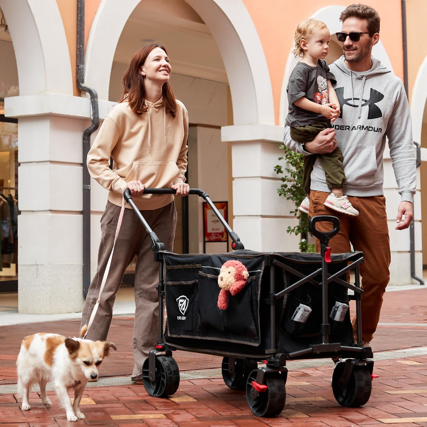 EVER ADVANCED Carro Plegable de 228 L para Playa y Festival