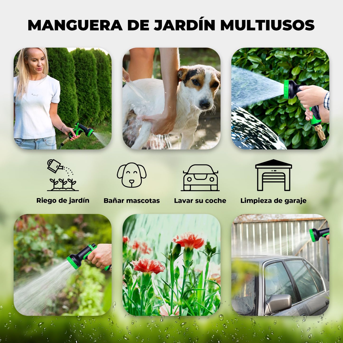 HOMEPROTEK - Manguera Extensible de 30 Metros