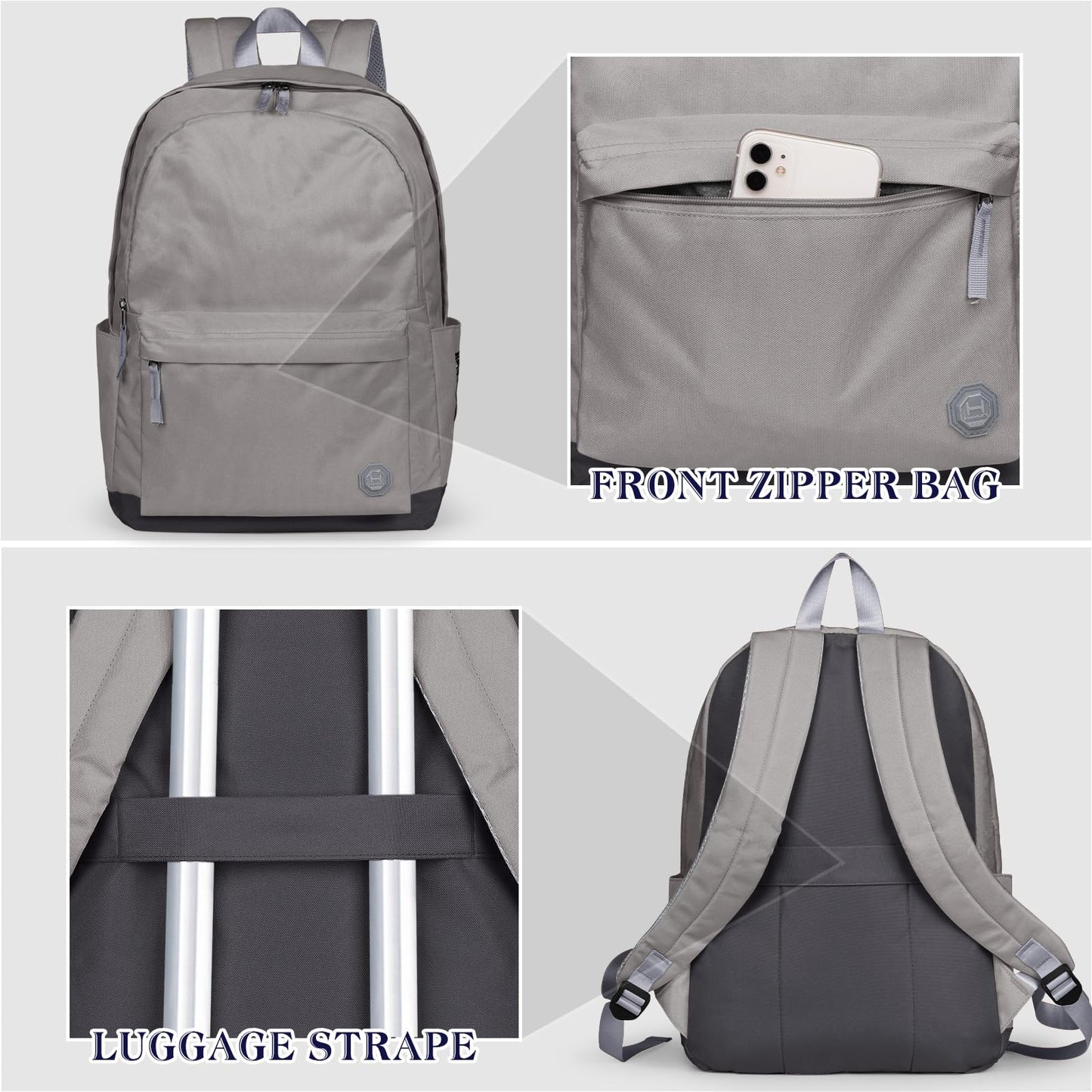 Mochila Unisex y Clásica para Portátiles de 15 Pulgadas