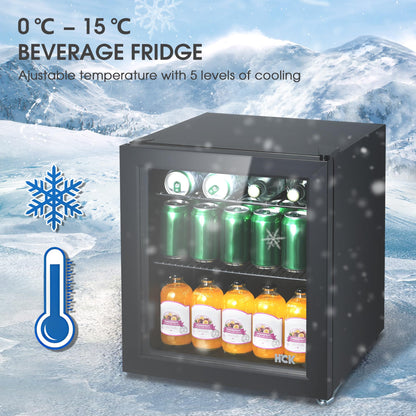 Mini Nevera HCK 42L con Puerta de Vidrio
