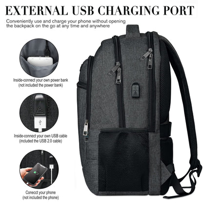 BIKROD Mochila para Hombre con Puerto USB