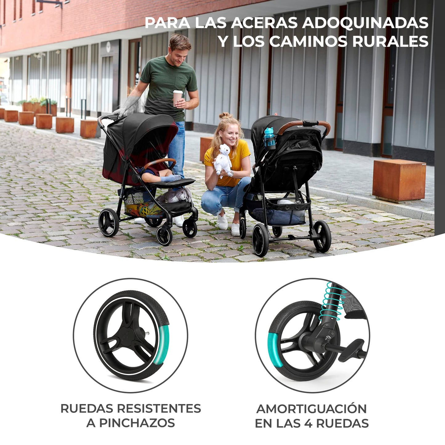 kk Kinderkraft GRANDE PLUS - Silla de Paseo Ligera