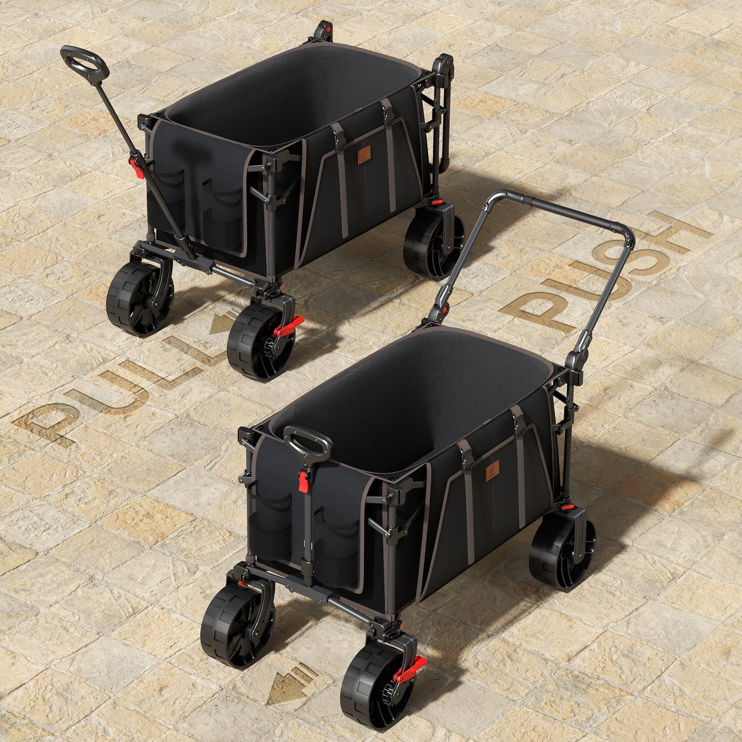 EVER ADVANCED Carro Plegable de 228 L para Playa y Festival